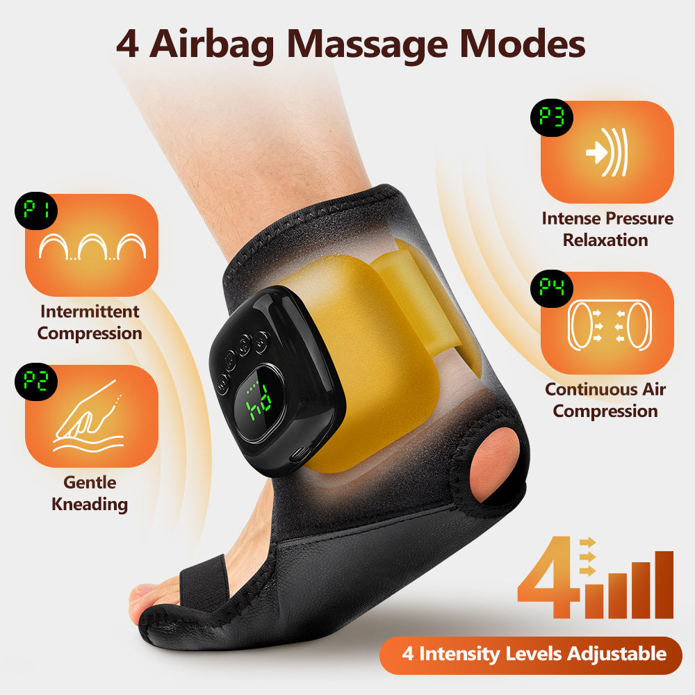 airbag ankle massager with heat therapy