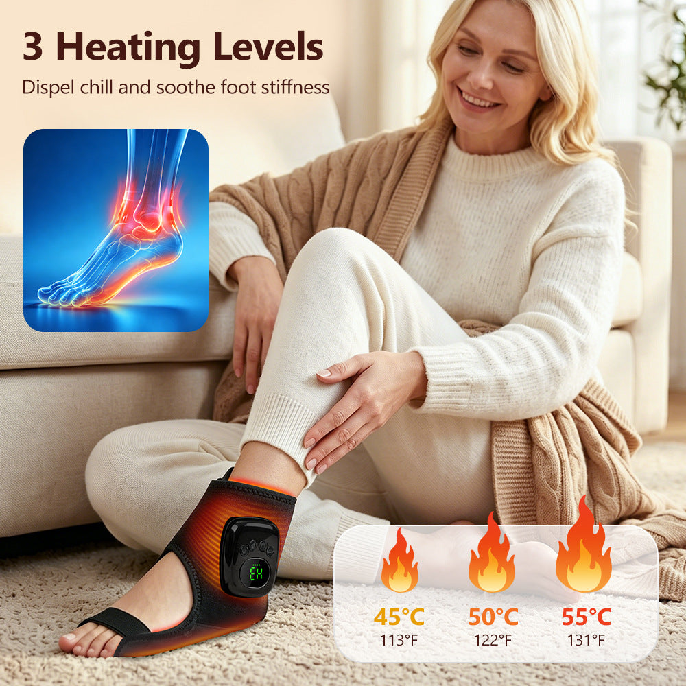 airbag ankle massager with heat therapy